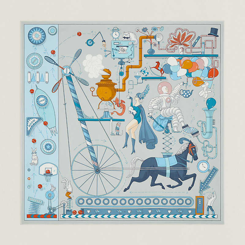 Hermes dog best sale print scarf